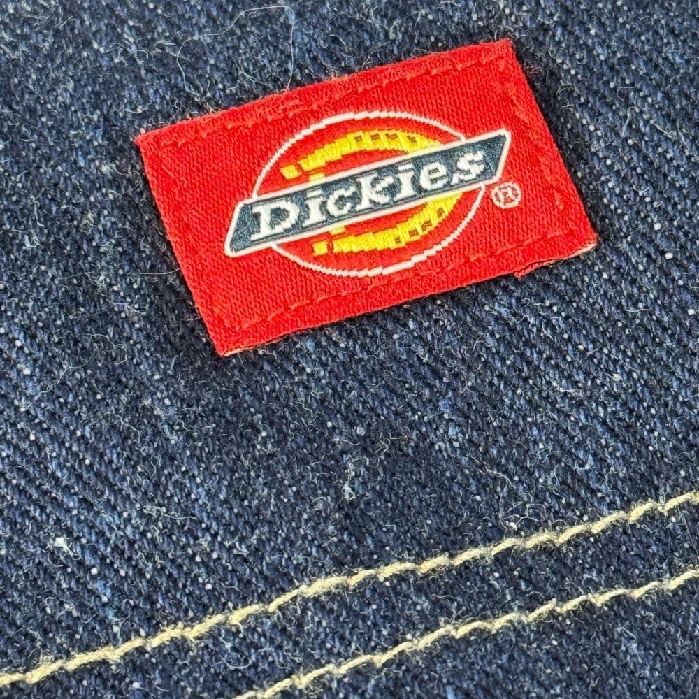 Dickies Style Blue Denim Carpenter Pants with Plaid Interior 4RG‎ - Picture 2 of 10